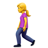 🚶‍♀️ Woman Walking, Emoji by Apple