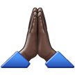 🙏🏿 Betende Hände: Dunkle Hautfarbe Emoji von Samsung