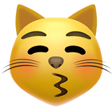 😽 Chat Qui Fait Un Bisou Emoji par Apple