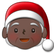 🧑🏿‍🎄 Weihnachtsperson: Dunkle Hautfarbe Emoji von Samsung