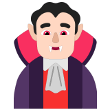 🧛🏻‍♂️ Man Vampire: Light Skin Tone, Emoji by Microsoft