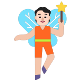 🧚🏻 Fairy: Light Skin Tone, Emoji by Microsoft