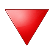 🔻 Red Triangle Pointed Down, Emoji by Samsung