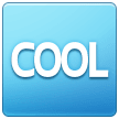 🆒 Wort „cool“ in Blauem Quadrat Emoji von Samsung