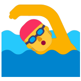 🏊 Плавание, смайлик от Microsoft