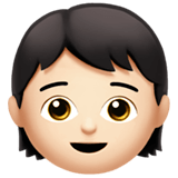 🧒🏻 Enfant : Peau Claire Emoji par Apple