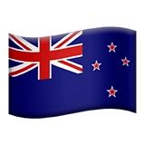 🇳🇿 Drapeau : Nouvelle-Zélande Emoji par Apple