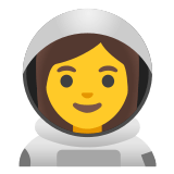 👩‍🚀 Astronaute Femme Emoji par Google