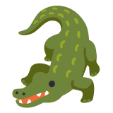 🐊 Krokodil Emoji von Google