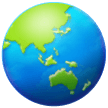 🌏 Globus Mit Asien Und Australien Emoji von Samsung