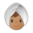 👳🏽 Person Wearing Turban: Medium Skin Tone, Emoji by Samsung