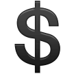 💲 Dollarzeichen Extrafett Emoji von Samsung