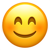 😊 Smiling Face with Smiling Eyes, Emoji by Apple
