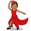 💃🏽 Танцующая Женщина: Средний Тон Кожи, смайлик от Samsung