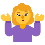 🤷‍♀️ Femme Qui Hausse Les Épaules Emoji par Microsoft
