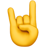 🤘 Cornes Avec Les Doigts Emoji par Apple