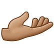 🫴🏽 Palm Up Hand: Medium Skin Tone, Emoji by Samsung