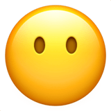😶 Visage Sans Bouche Emoji par Apple
