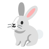 🐇 Кролик, смайлик от Google