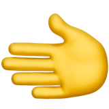 🫲 Leftwards Hand, Emoji by Apple
