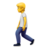 🚶 Person Walking, Emoji by Apple