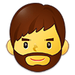🧔‍♂️ Mann: Bart Emoji von Samsung