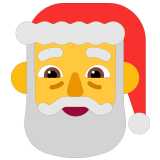 🎅 Père Noël Emoji par Microsoft