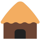 🛖 Hut, Emoji by Microsoft