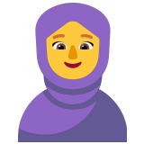 🧕 Femme Avec Foulard Emoji par Microsoft