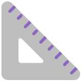 📐 Dreieckiges Lineal Emoji von Microsoft