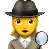 🕵️‍♀️ Detektivin Emoji von Apple