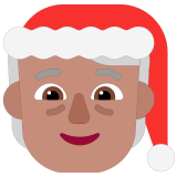 🧑🏽‍🎄 Santa : Peau Légèrement Mate Emoji par Microsoft
