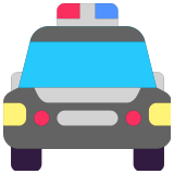 🚔 Vorderansicht Polizeiwagen Emoji von Microsoft
