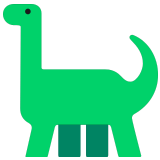 🦕 Sauropode Emoji von Microsoft