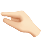 🤏🏻 Pinching Hand: Light Skin Tone, Emoji by Apple