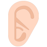 👂🏻 Ear: Light Skin Tone, Emoji by Microsoft