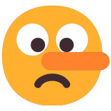 🤥 Visage De Menteur Emoji par Microsoft