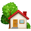 🏡 House with Garden, Emoji by Samsung