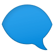 🗨️ Left Speech Bubble, Emoji by Samsung