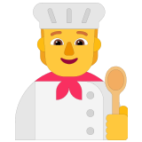 🧑‍🍳 Cuisinier (tous Genres) Emoji par Microsoft