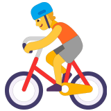 🚴 Велосипедист, смайлик от Microsoft