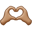 🫶🏽 Heart Hands: Medium Skin Tone, Emoji by Samsung