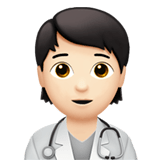 🧑🏻‍⚕️ Arzt/ärztin: Helle Hautfarbe Emoji von Apple
