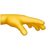 🫳 Palm Down Hand, Emoji by Apple