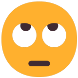 🙄 Augen Verdrehendes Gesicht Emoji von Microsoft