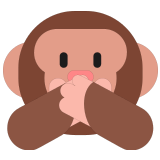 🙊 Sich Den Mund Zuhaltendes Affengesicht Emoji von Microsoft
