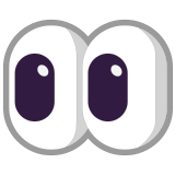 👀 Eyes, Emoji by Microsoft