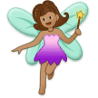 🧚🏽‍♀️ Woman Fairy: Medium Skin Tone, Emoji by Samsung