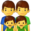 👨‍👨‍👦‍👦 Familie: Mann, Mann, Junge Und Junge Emoji von Samsung