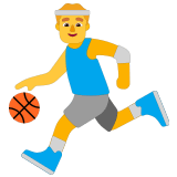⛹️‍♂️ Man Bouncing Ball, Emoji by Microsoft